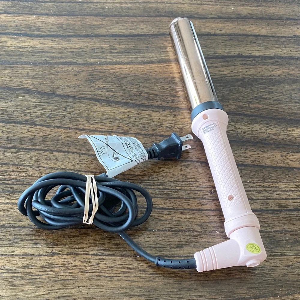 L’ANGE Pink Barrel Curling Iron 1 inch